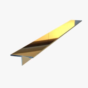 PTZL: Profil spoinowy (T) złoty lustrzany STAL NIERDZEWNA