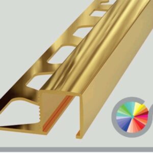 APKZL: Listwa kwadratowa z aluminium ZŁOTY LUSTRZANY