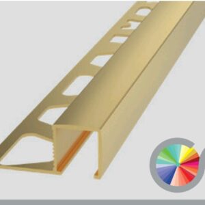 APKMATZL: Listwa kwadratowa z aluminium ZŁOTA MATOWA
