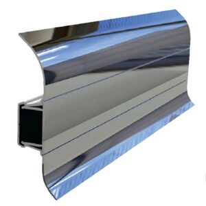 COKCHROM: Listwa przypodłogowa COKÓŁ 60mm 250cm CHROM LUSTRZANY
