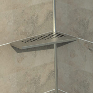 PPL: Półka prysznicowa ze stali nierdzewnej - narożna