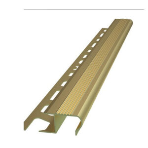 PSCHODAZ: Profil schodowy z aluminium okrągły 12mm ZŁOTY MATOWY