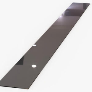 PŁACZL: Płaskownik ozdobny ze stali nierdzewnej CZARNY LUSTRZANY