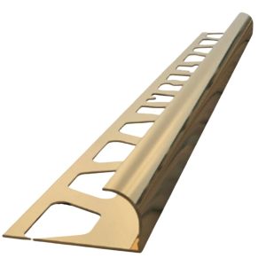 APOZL: Listwa owalna aluminium 10/12mm ZŁOTA BŁYSZCZĄCA