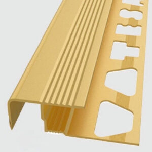 PSCHODAKZ - Profil schodowy z aluminium KWADRATOWY 12mm ZŁOTY MATOWY