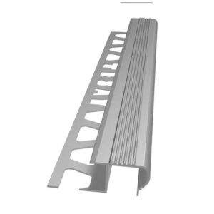 PSCHODAS: Profil schodowy z aluminium okrągły 12mm SREBRNY MATOWY