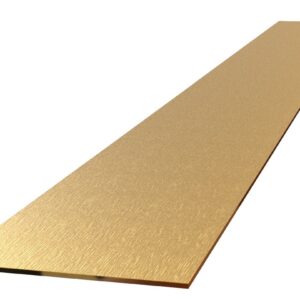 PŁAZS: Płaskownik ozdobny ze stali nierdzewnej ZŁOTY SATYNOWY